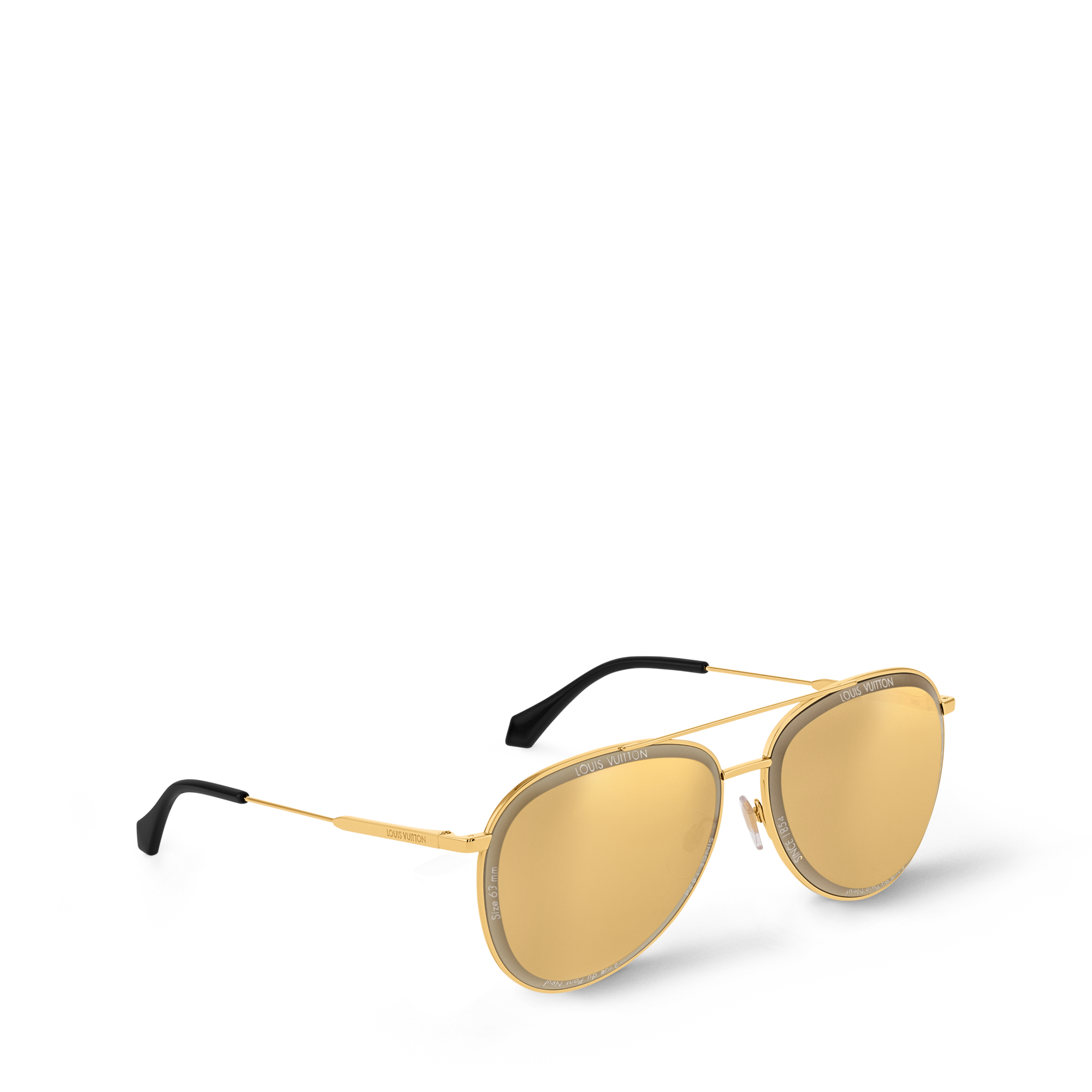 Óculos de Sol Aviador de Metal LV Super Vision S00 - Acessórios